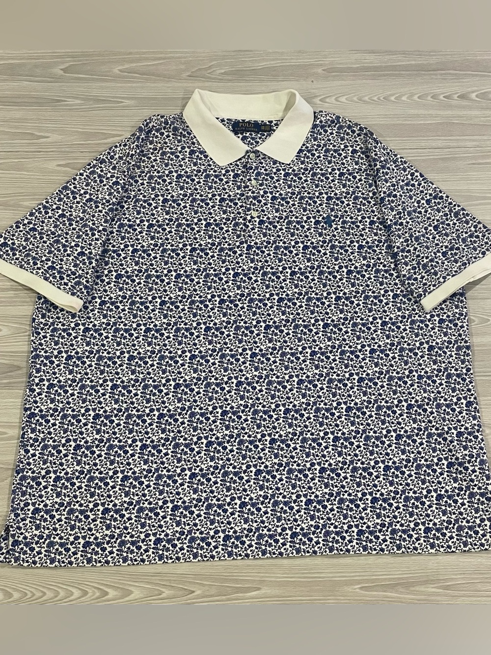 Polo Ralph Lauren Polo Shirt Lightweight Floral Classic Fit Blue Men’s Size 3XL